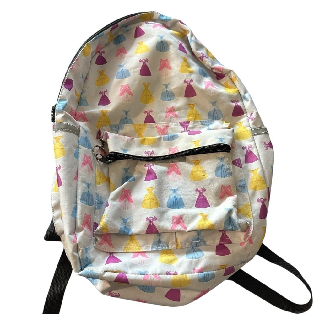 Disney Princess Patterned Backpack - Pink, Yellow, Blue